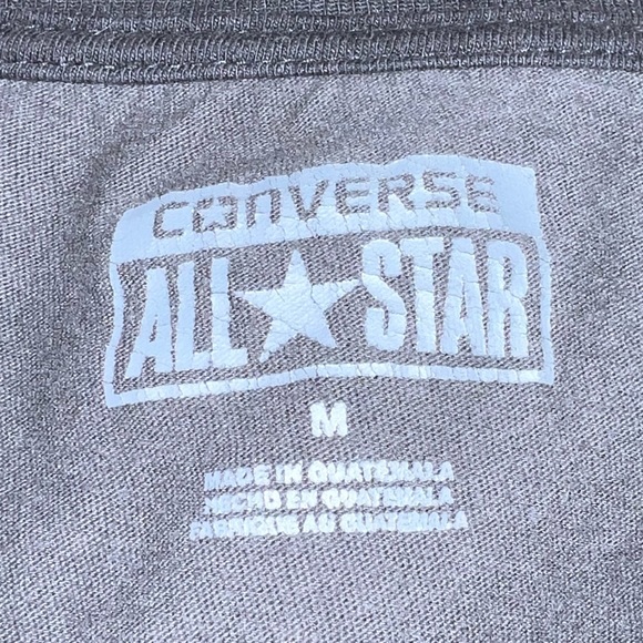 Black Converse American Flag Baseball Shirt - Picture 3 of 3